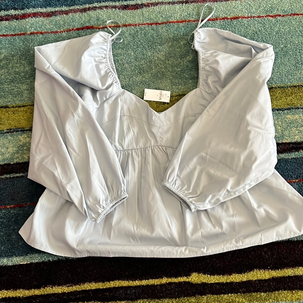 Poplin Babydoll Blouse